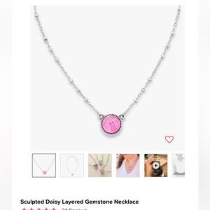 James Avery Layered Gemstone Flower NK